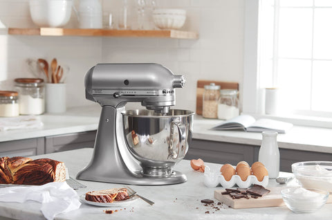 KitchenAid 5-quart bowl enables large-batch cookie dough.