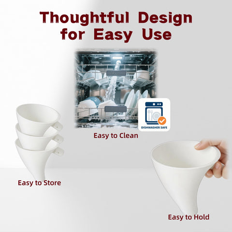 Stable base fits KitchenAid bowl for steady pouring.