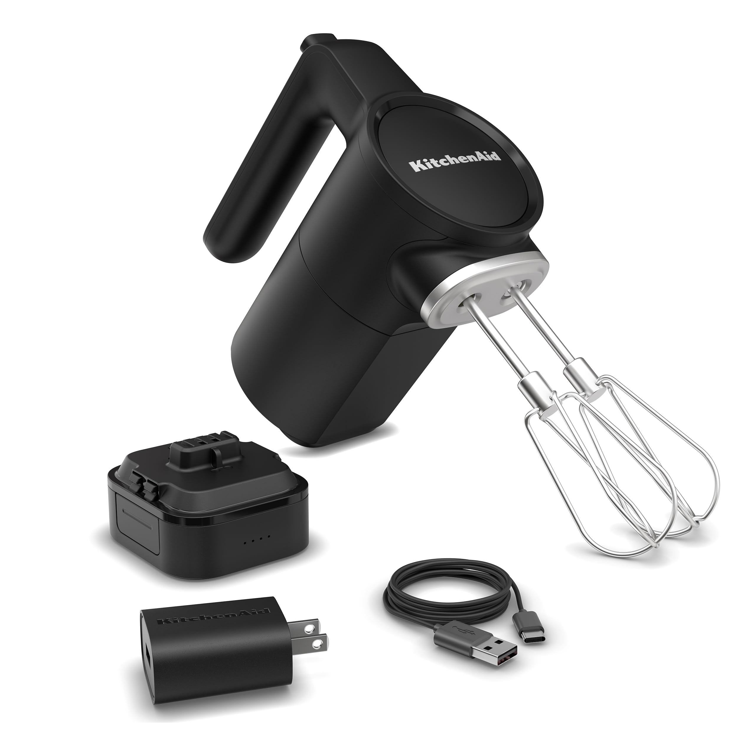 KitchenAid Go cordless hand mixer with battery included for cordless convenience