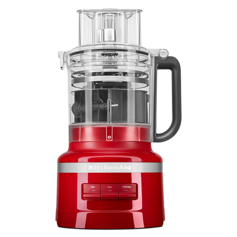 KitchenAid KFP1318 3-in-1 feed-tube processes varied shapes efficiently.