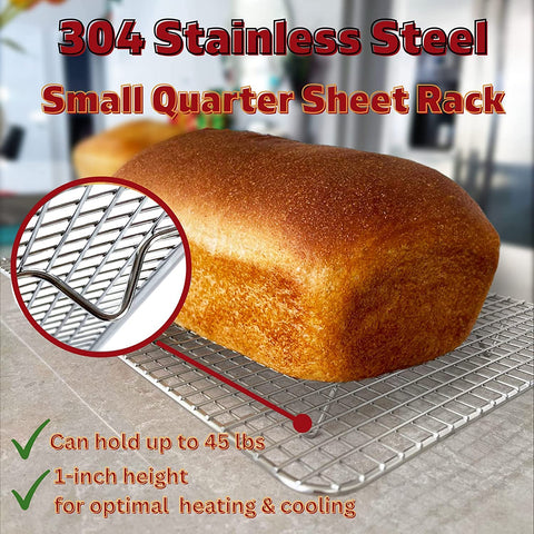 KITCHENATICS heavy-duty 304 stainless steel rack resists rust