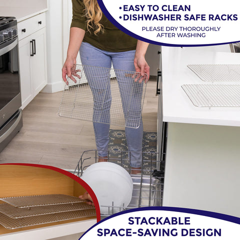 KITCHENATICS Jelly Roll rack supports up to 45 lbs for heavy pans