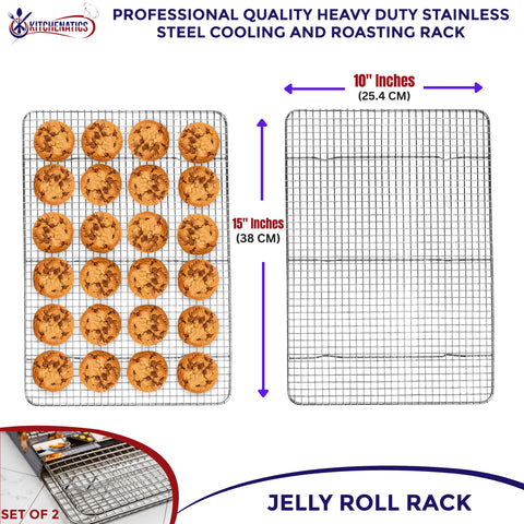 KITCHENATICS Gift-ready Jelly Roll rack for bakers and cooks