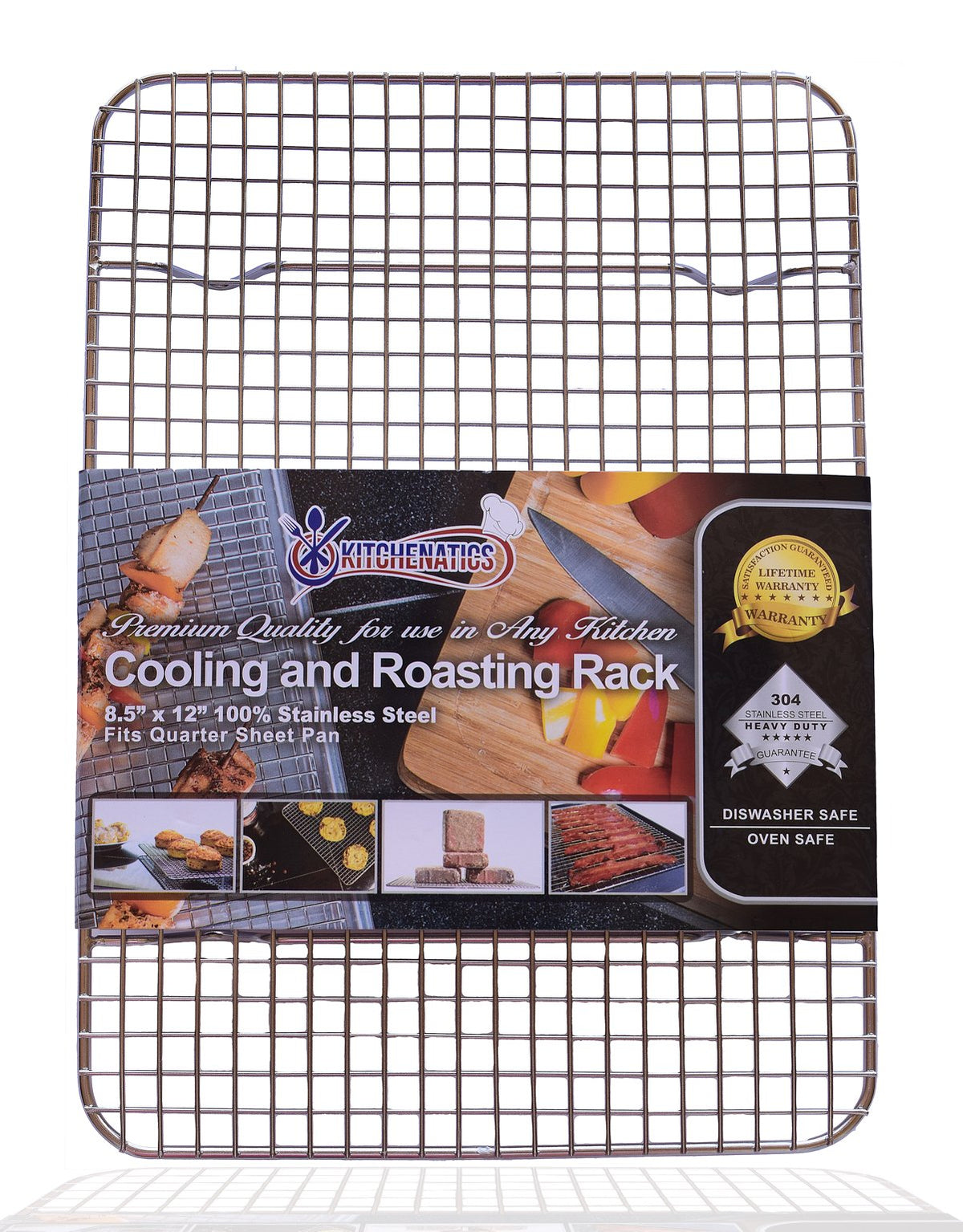 KITCHENATICS quarter-sheet rack cooling elevates cookies for even airflow