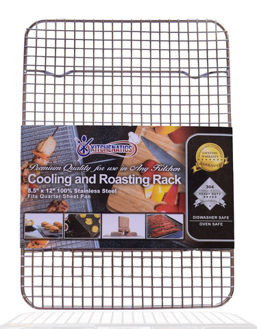KITCHENATICS quarter-sheet rack cooling elevates cookies for even airflow