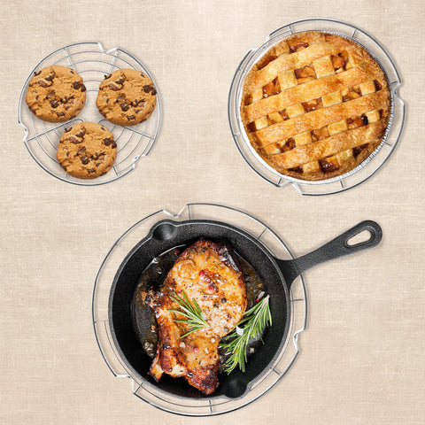 KITCHENATICS round cooling rack 9-inch stack ideal for multi-rack cooling