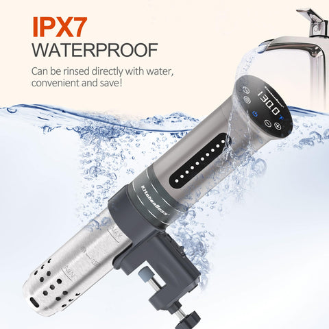 High 16 L/min water flow ensures even heat distribution.