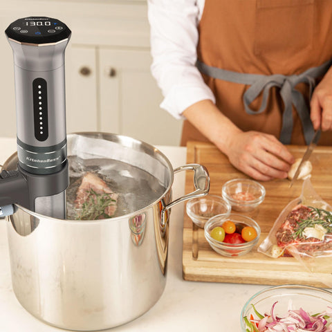 KitchenBoss sous vide cooker gift box packaging ideal for gifting.