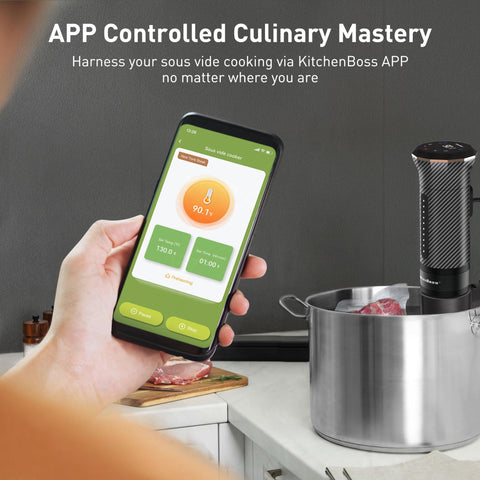 KitchenBoss IPX7 waterproof design allows easy, safe cleanup after use