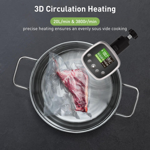 KitchenBoss powerful water flow at 20 L/min with 3D spiral design.