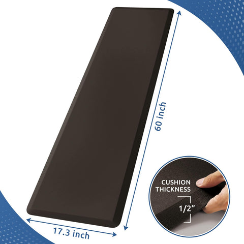 KitchenClouds anti-fatigue foam core delivers soft, supportive feel for tired feet and legs.