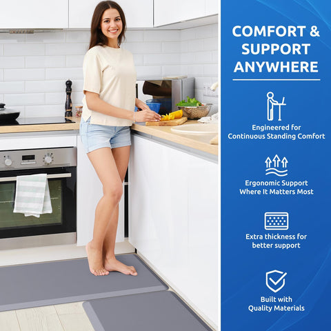 KitchenClouds easy-care surface cleans with damp cloth or vacuum.