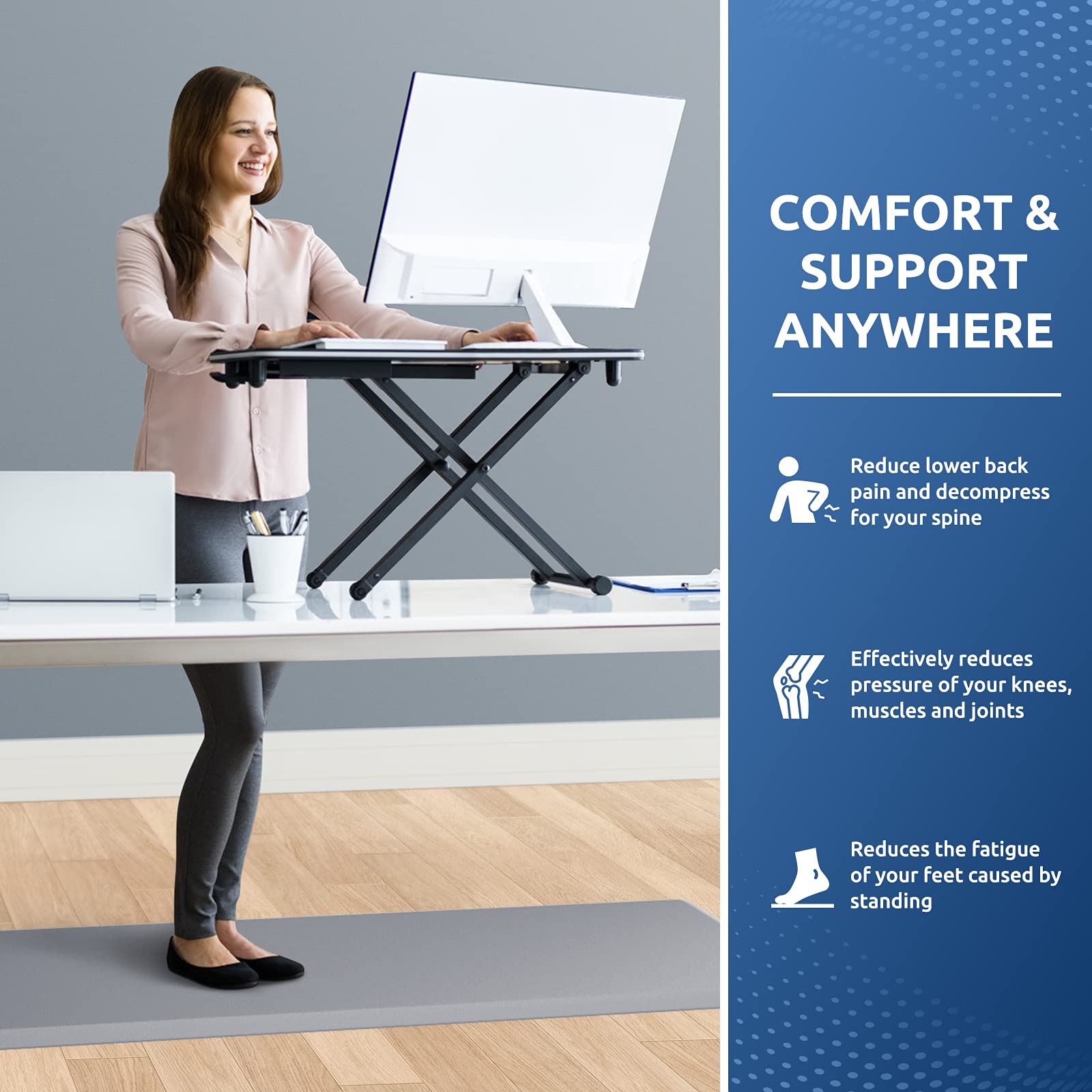 KitchenClouds foam cushion offers soft, supportive stand during long tasks.