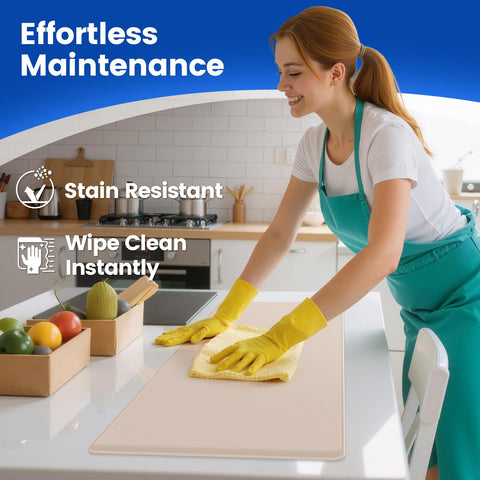 KitchenClouds khaki 3pc pack fits multiple kitchen layouts and sink areas.