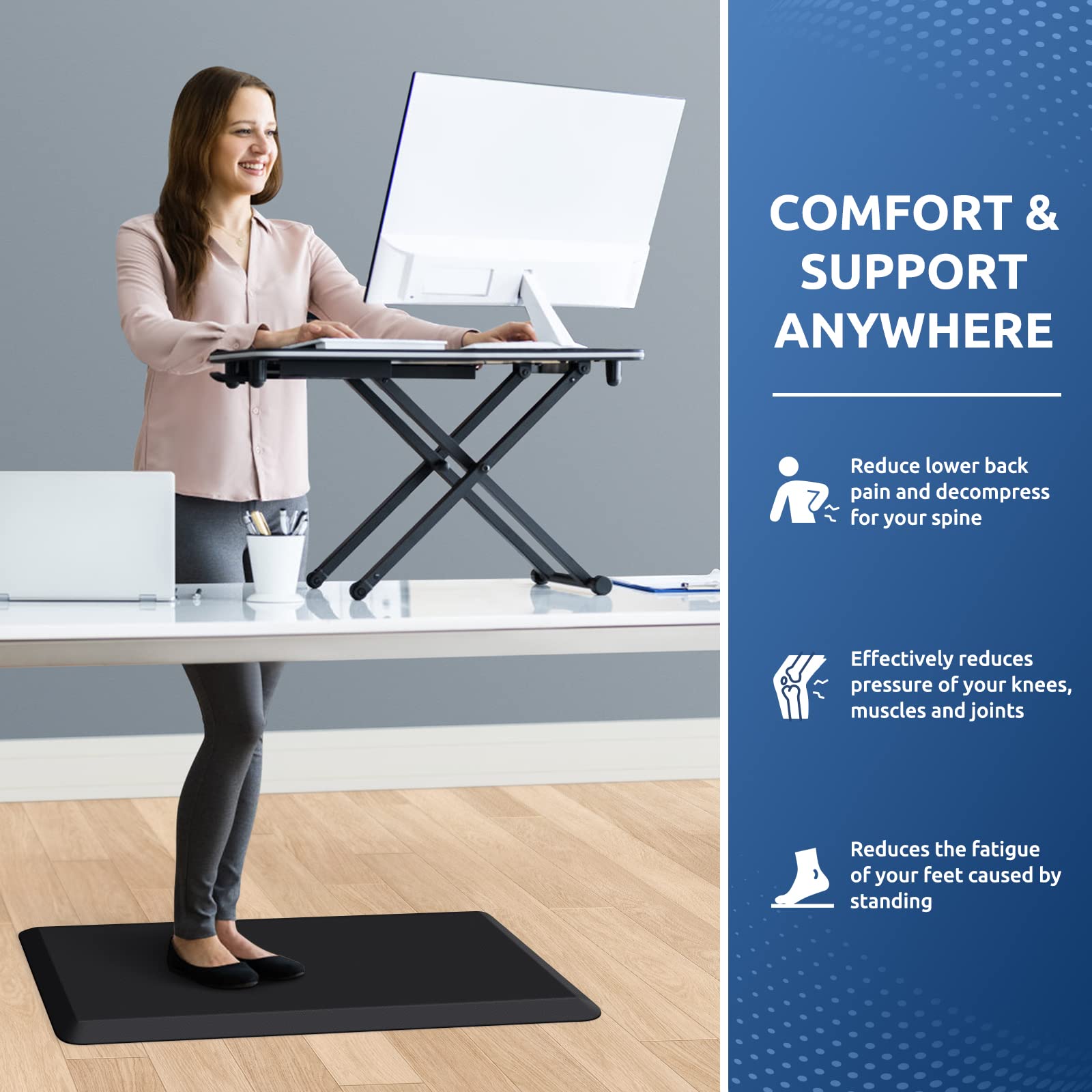 KitchenClouds easy-clean surface resists dust and debris for daily use.