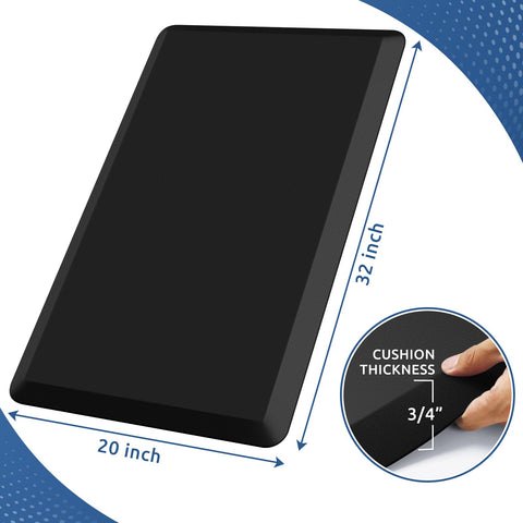KitchenClouds mat showing diamond non-slip bottom for secure placement
