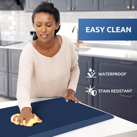 KitchenClouds kitchen mat diamond-bottom design prevents slipping for safer standing