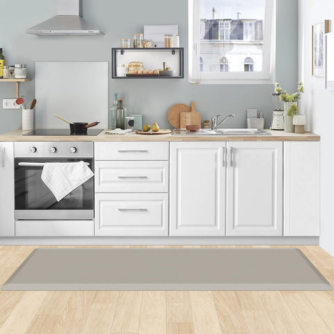 KitchenClouds wide 17x60 inch mat covers ample standing space in kitchen or office