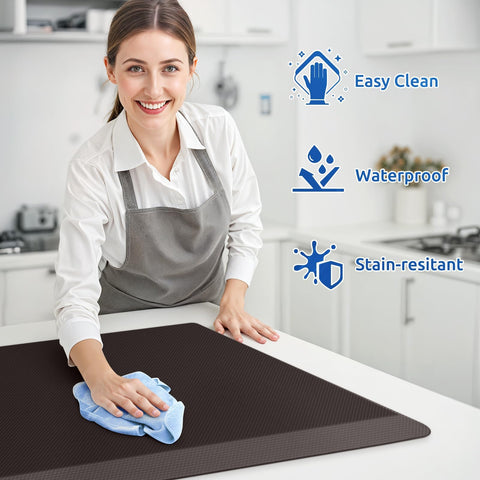 KitchenClouds non-slip bottom design keeps mats securely in place.