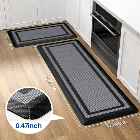 KitchenClouds waterproof kitchen mats protect floors and wipe clean easily.