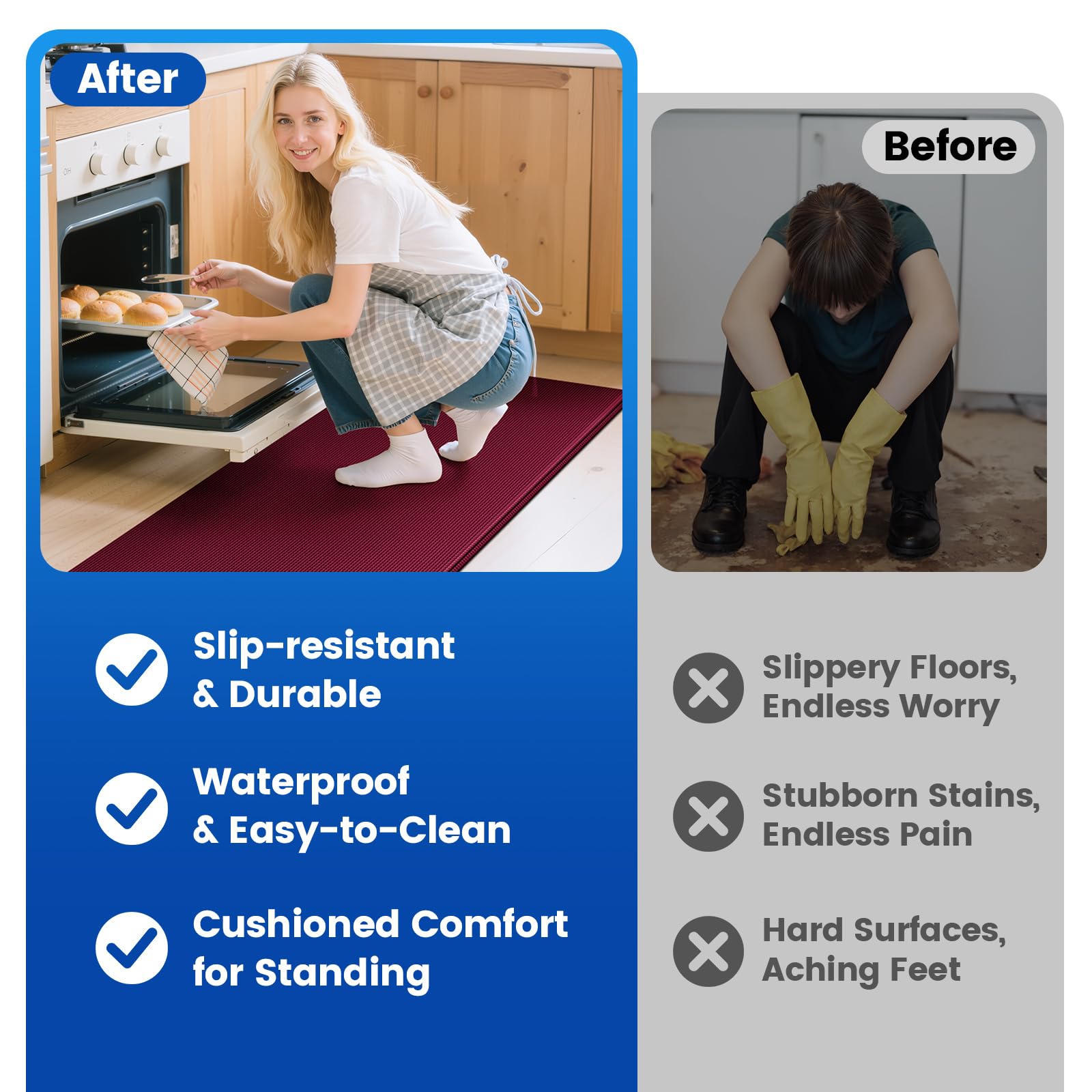 KitchenClouds easy-clean surface allows quick cleanup after cooking.
