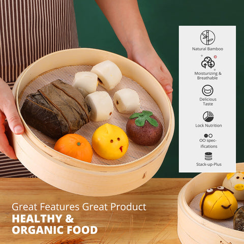 KitchenCrust rust-proof steamer ring secures the setup