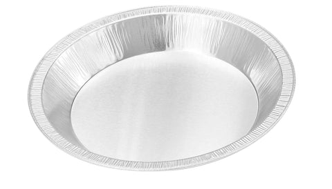 KitchenDance 9-inch round foil pan top view for easy, portioned to-go servings.