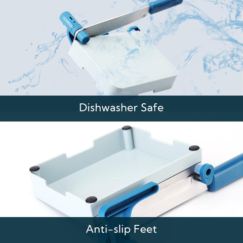 KITCHENDAO arthritis-friendly design supports seniors with gentle, controlled slicing.