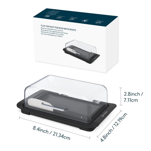 KITCHENDAO butter dish is dishwasher-safe for easy cleanup