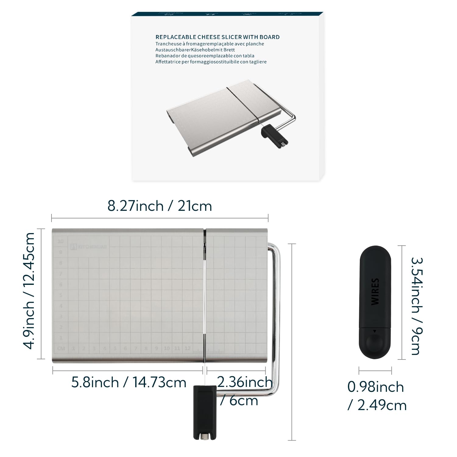 KITCHENDAO dishwasher-safe image confirms easy cleaning