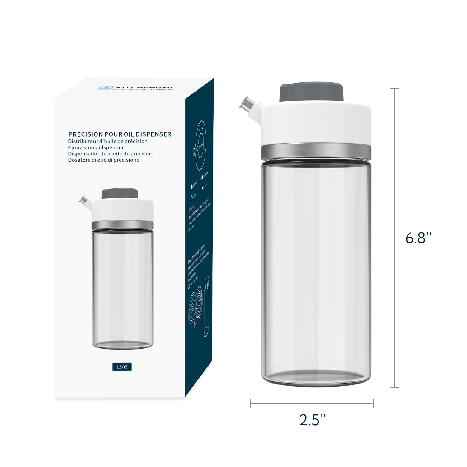 KITCHENDAO dishwasher-safe design simplifies after-cooking cleanup.