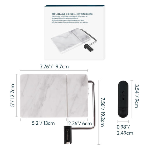 KITCHENDAO marble slicer is hand-wash only with unique patterns.