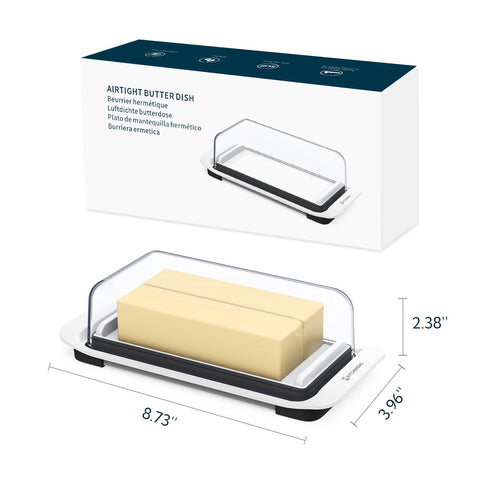 KITCHENDAO lided butter dish on counter showcasing organized butter storage