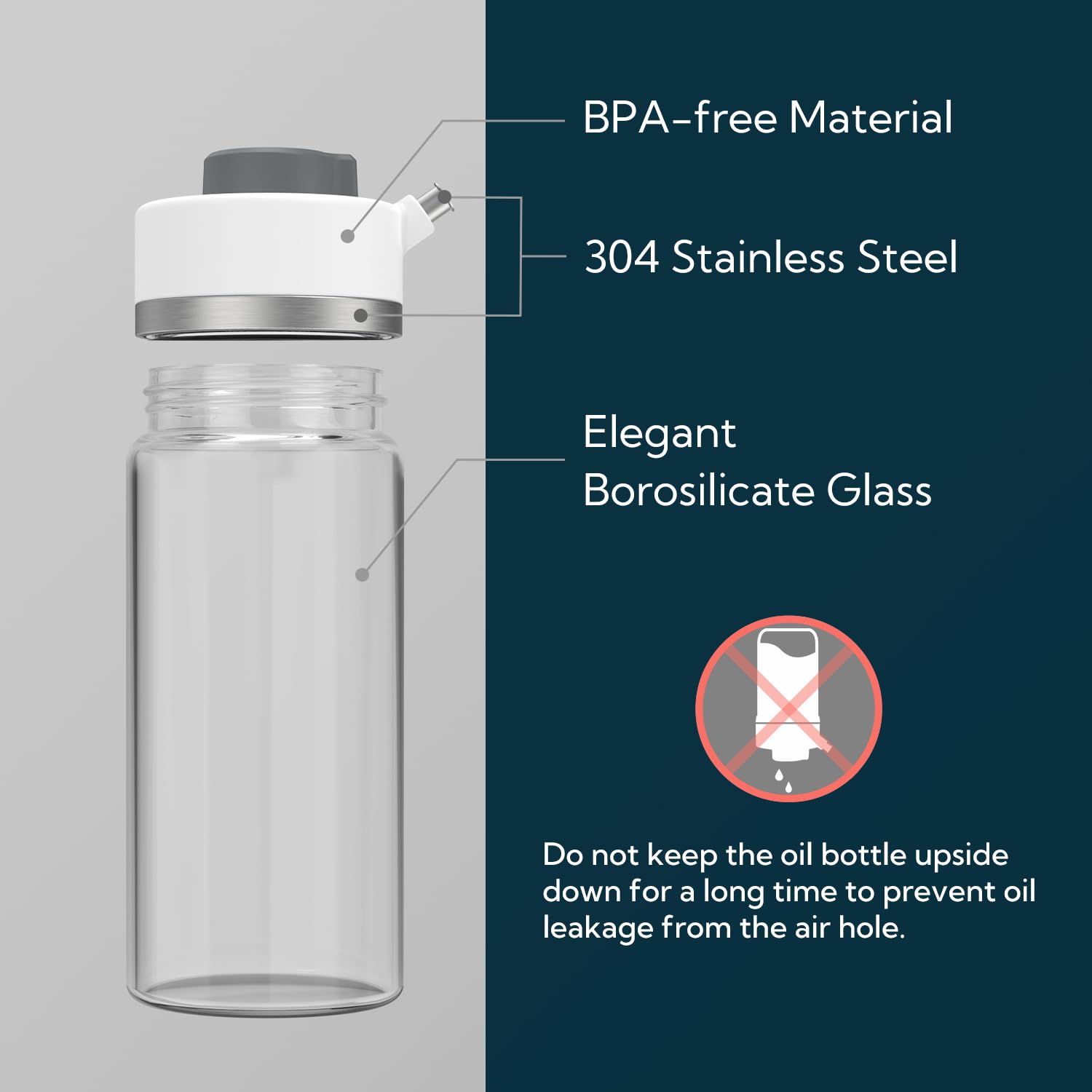 KITCHENDAO removable cap eases cleaning and maintenance.