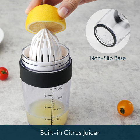 KITCHENDAO wide dripless pour spout enables clean, mess-free dressing pours