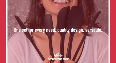 KITCHENLOVE versatile spatulas for baking and mixing in kitchen