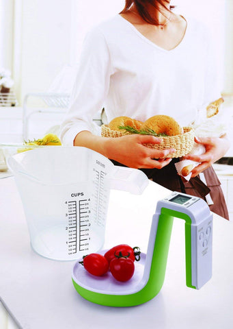 Large LCD display on KitchenMetrics scale for easy readouts