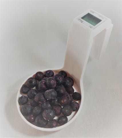 Stable non slip base of KitchenMetrics scale for steady pouring