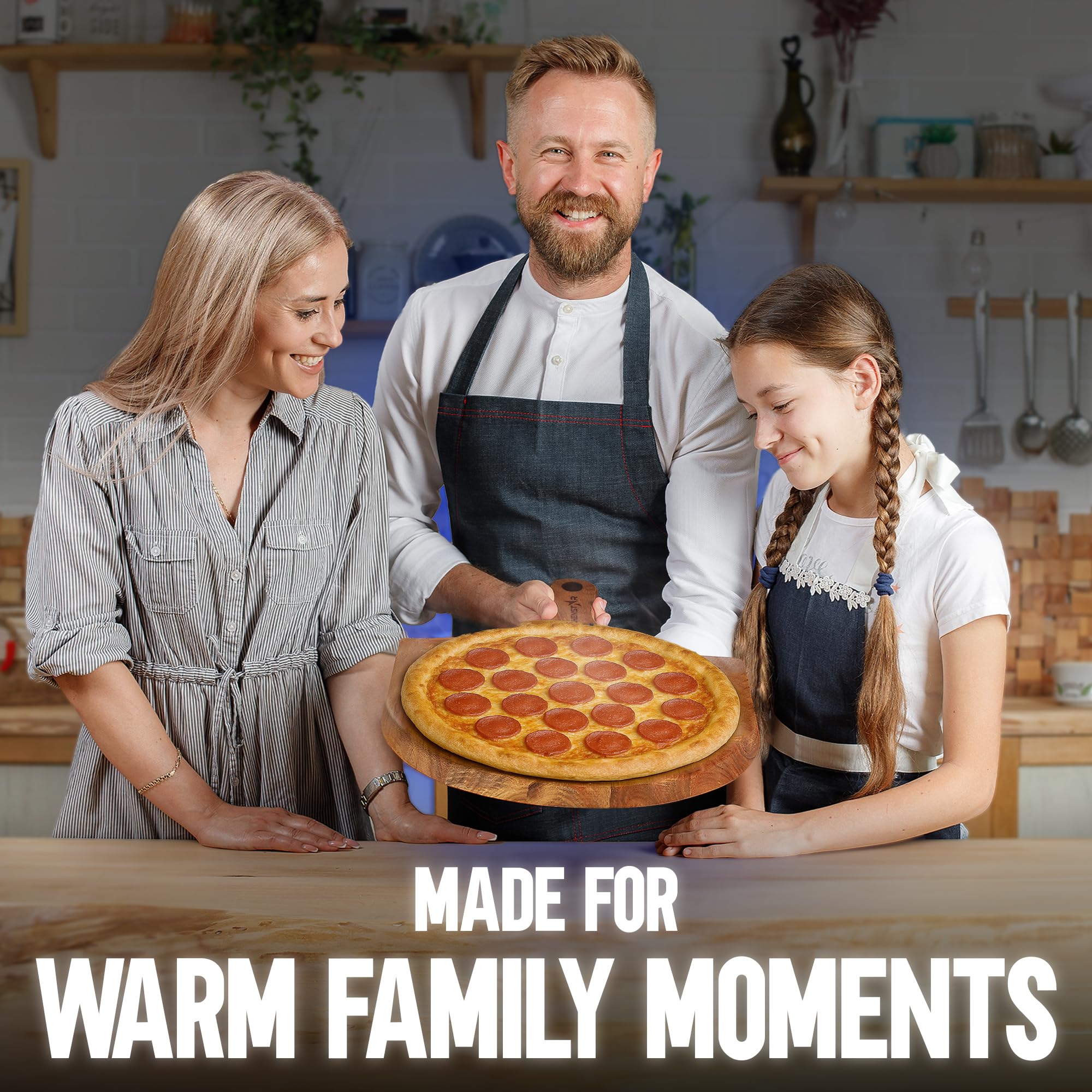 Natural oil finish enhances durability and kitchen aesthetics