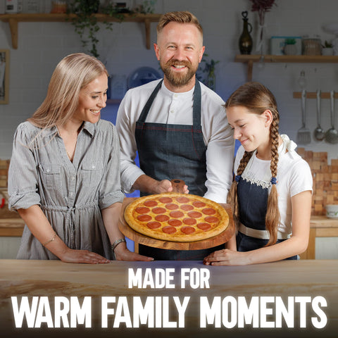 Natural oil finish enhances durability and kitchen aesthetics