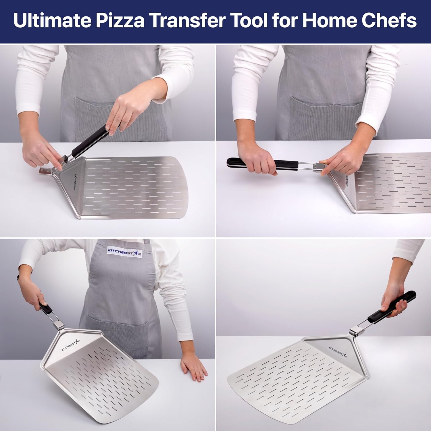 KitchenStar gift-ready pizza peel showcasing sleek design and practical packaging.