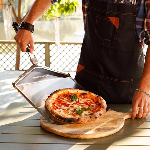 KitchenStar outdoor pizza oven accessory for easy handling outdoors.