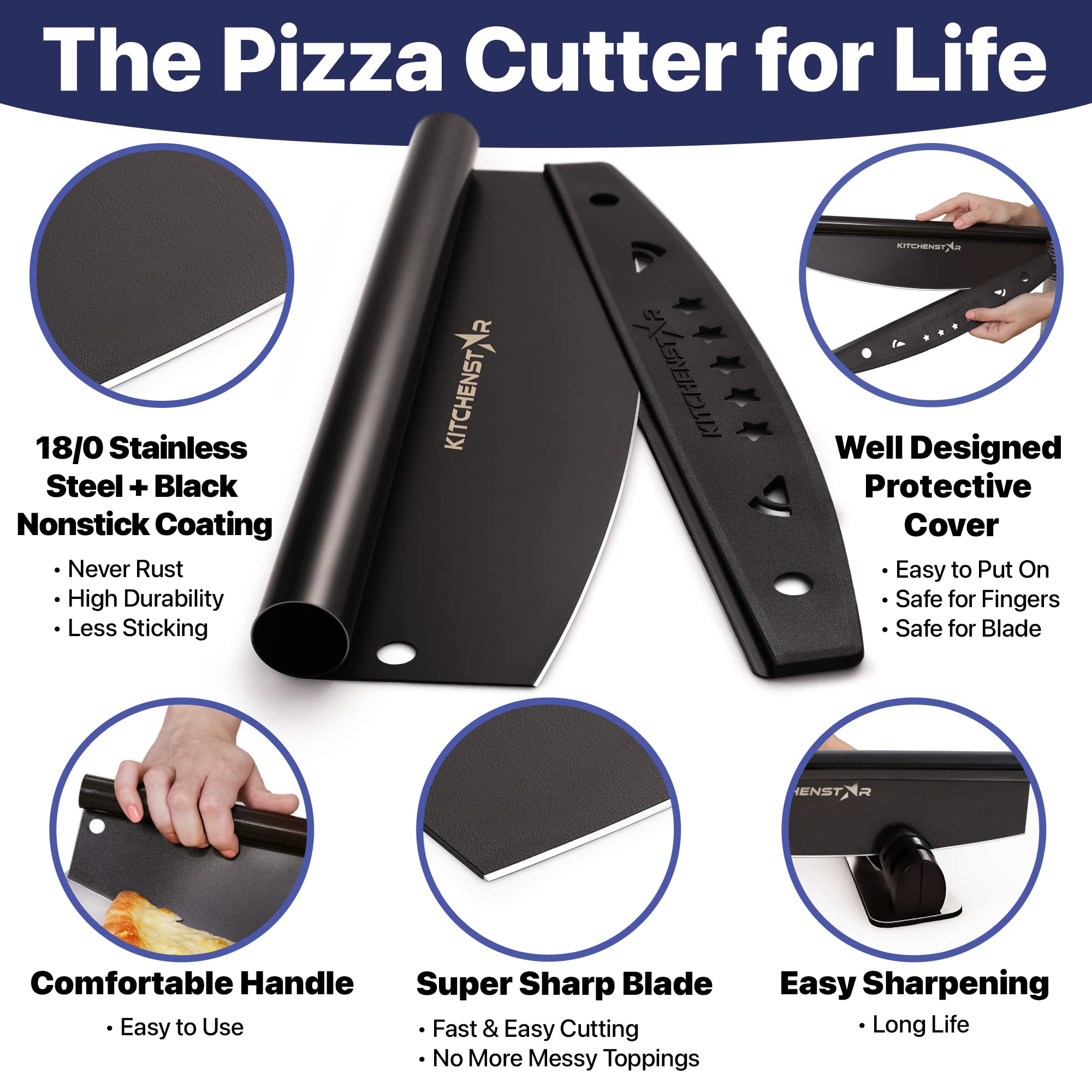 KitchenStar protective cover guards fingers and stores safely
