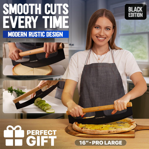 KitchenStar Stainless Steel Blade close-up showing durability and precision for daily use.