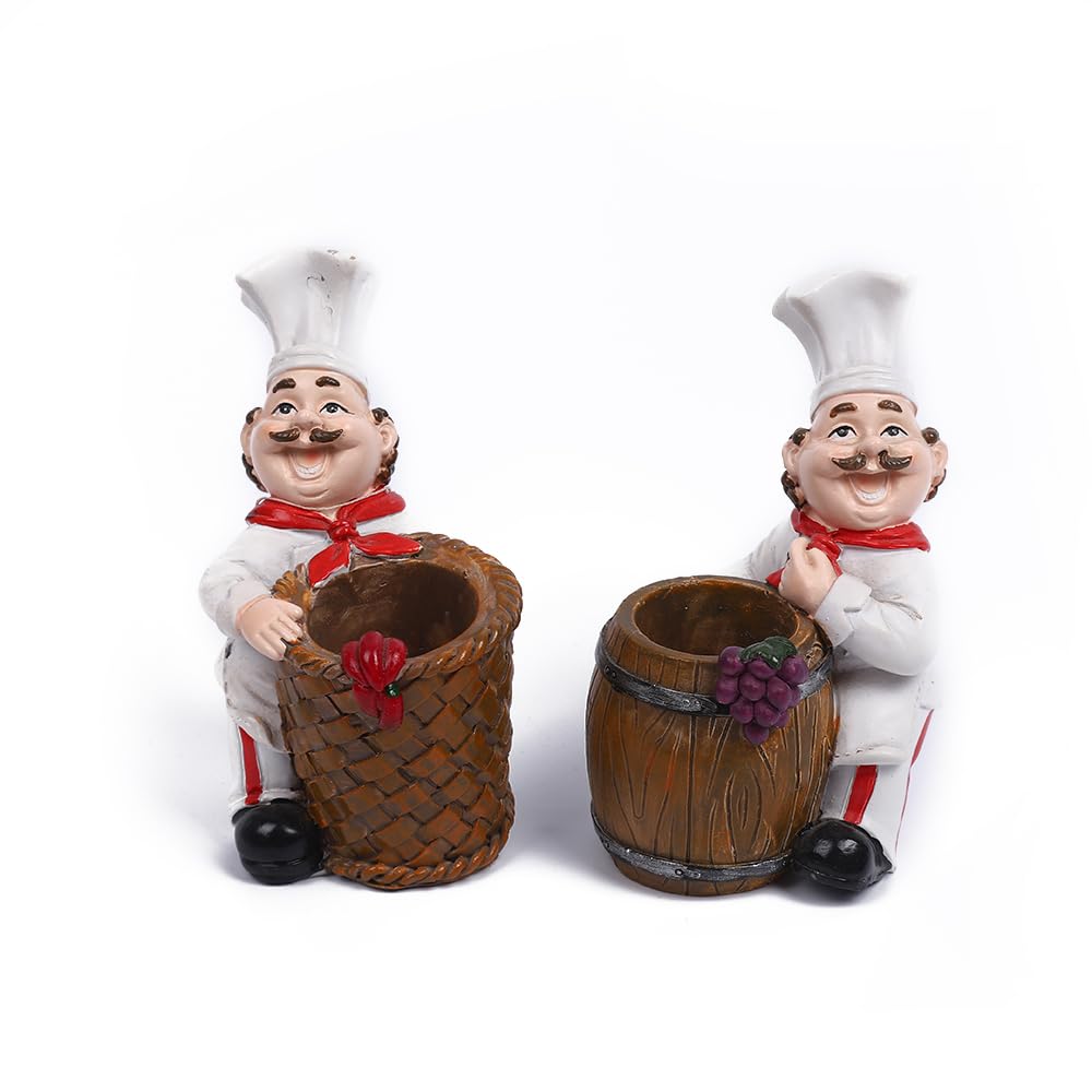 Kitchenthusiast Chef Toothpick Holder basket design adds stylish toothpick storage.