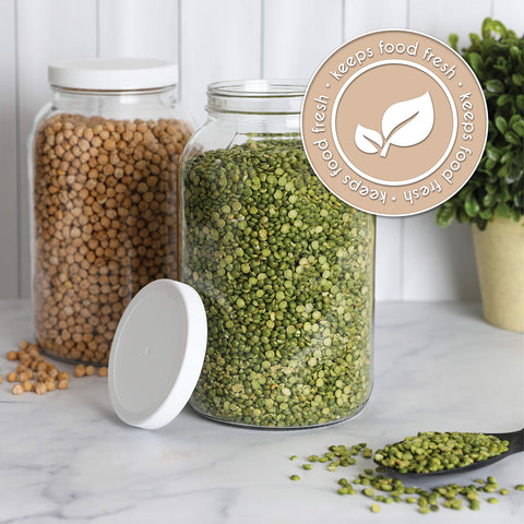 Kitchentoolz dry goods storage jar for flour, sugar, and more