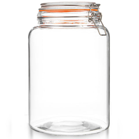 Durable glass jar from Kitchentoolz for canning and preserving