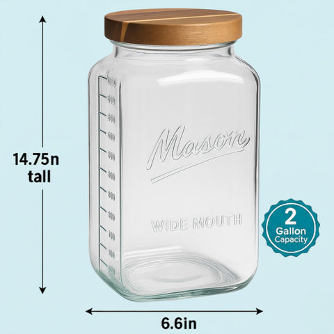 Kitchentoolz wide mouth simplifies filling and cleaning