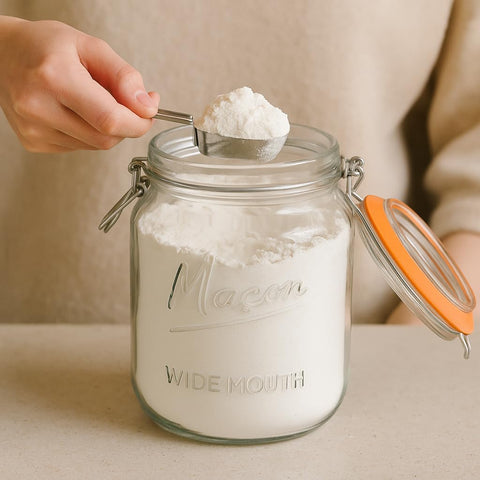 Kitchentoolz smooth sides ideal for labels and chalk notes.