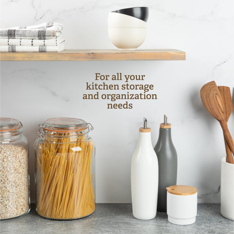 Stackable Kitchentoolz jar saves pantry space while staying accessible